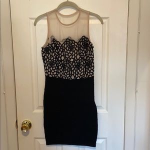 Pretty mesh/bodycon dress